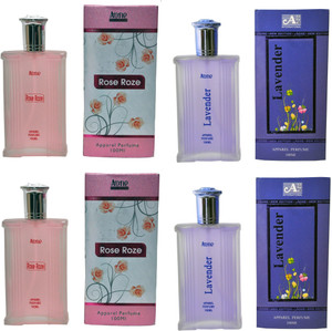 Buy Aone Rose Roze and Lavender Perfume 100ML Each Pack of 4 Eau