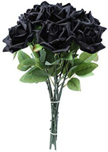 Iconic Black Rose Artificial Flower Price in India Buy Iconic