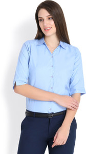 girl in blue shirt