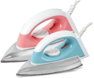 SURYA Rio 1000 W 1000 W Dry Iron(white and pink, WHITE AND BLUE)