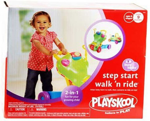 Playskool step start walk and cheap ride