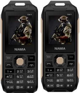 Niamia Cad V Combo of Two Mobiles(Gold)