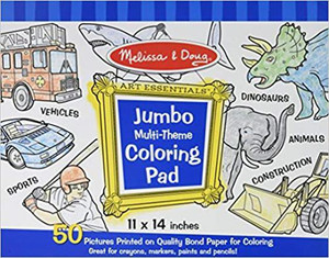 Melissa and doug jumbo discount multi theme coloring pad
