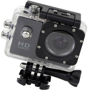 maupin action camera ultra hd waterproof sport camera 12mp 170 degree wide angle sports and action camera(black, 12 mp)