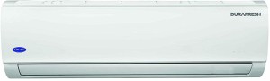 carrier 1.5 ton 3 star hot and cold split inverter ac  - white(cas18df3n8f0, copper condenser)