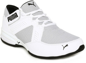 Puma enzin clearance white running shoes