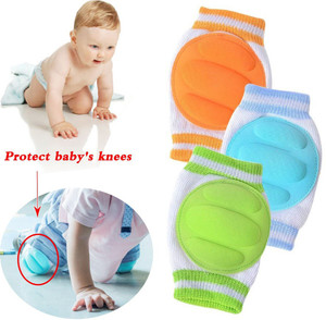 Leosportz 3 Pairs Baby Knee Pads for Crawling Adjustable