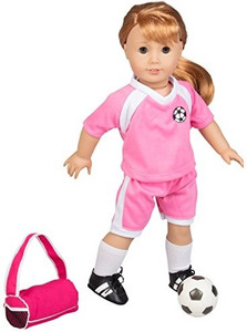 Dress Along Dolly Soccer Outfit for American Girl and 18 Dolls 6