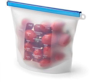 Maitri Reusable Silicone Food Fridge Storage Bag 1000ml Grocery Bag Price in India Buy Maitri Reusable Silicone Food Fridge Storage Bag 1000ml