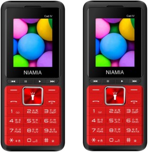 Niamia Cad IV Combo of Two Mobiles(Red)