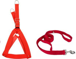 BODY BUILDING Soft Convenient Adjustable Red Dog Body Harness
