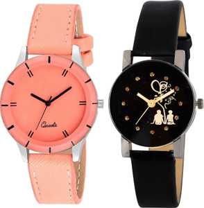 GROOT combo watch Analog Watch For Girls Buy GROOT combo watch Analog Watch For Girls Classical High Quality Love Valentine Couple Analogue Red And Black Color Girls And Women