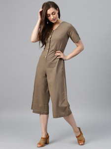 SASSAFRAS Solid Women Jumpsuit Buy SASSAFRAS Solid Women