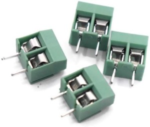 Electronic Spices Copper Terminal Block Wire Connector (Green) 10 Pieces interconnect Wire Connector