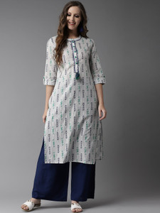 HERE NOW Women Printed Straight Kurta Buy HERE NOW Women Printed