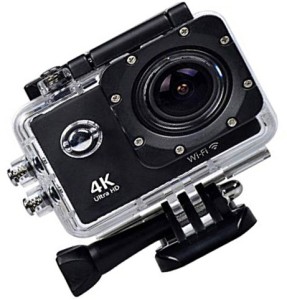 odile action camera 4k ultra hd waterproof camera sports and action camera(black, 16 mp)