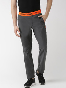 The North Face Solid Men Grey Track Pants Buy The North Face
