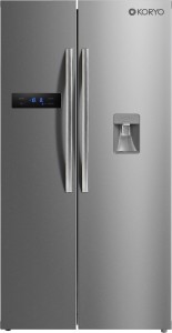 Koryo 591 L Frost Free Side by Side Inverter Technology Star Refrigerator(Silver, KSBS607INWD) KSBS607INWD 