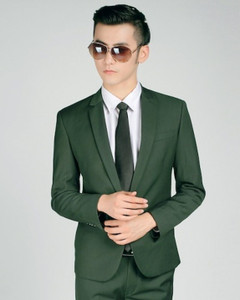 One Click Solid Single Breasted Casual Men Blazer Buy One Click