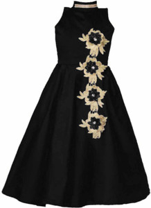 DIAL FOR STYLE Girls Maxi Full Length Party Dress Price in India