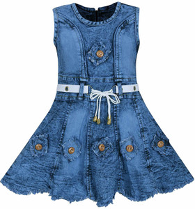 Benkils Girls Midi Knee Length Casual Dress Price in India Buy Benkils Girls Midi Knee Length Casual Dress online at Flipkart