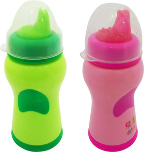 Little Kids Feeding Nursing Plastic Bottle with Handle Soft