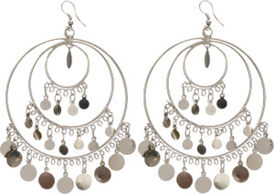 Concentric circle earrings top