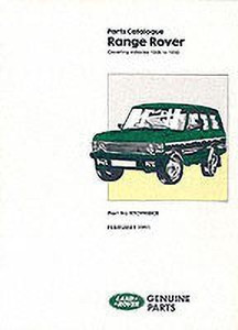 Range rover classic parts catalogue hotsell