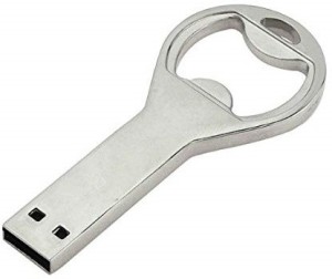 SMKT Waterproof Bottel opner shape Pen Drive USB Flash Drive PenDrive 32 GB 32 GB Pen Drive(Silver)