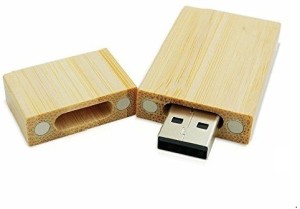 SMKT WOODEN innovative wooden rectangle shape USB 2.0 data storage device 32 GB 32 GB Pen Drive(Multicolor)