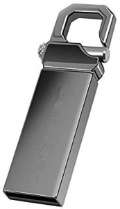 SMKT Waterproof METALLIC steel with hook PEN DRIVE USB Flash Drive PenDrive 32 GB 32 GB Pen Drive(Silver)
