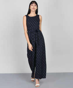 Du Jour Regular Cropped Wide Leg Knit Jumpsuit with Tie Waist  QVCcom