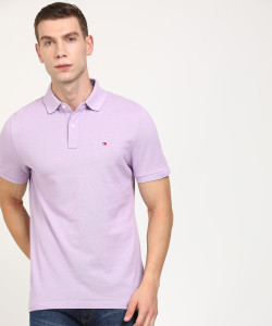 Purple tommy hilfiger polo sales
