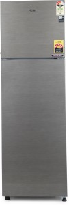 Haier 258 L Frost Free Double Door 3 Star (2020) Convertible Refrigerator(Brushline Silver, Dazzel Steel, HEF-25TDS)