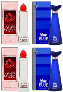 Buy tfz 2 Floral English Rose and 2 Blue Blue Perfume 100ML Each