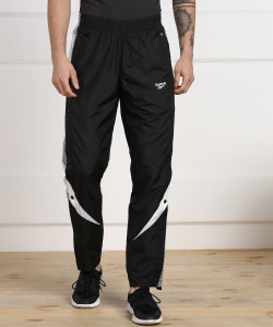 REEBOK CLASSICS Solid Men Black Track Pants - Buy REEBOK