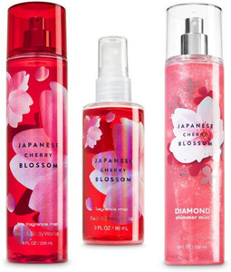Bath and Body Works JAPANESE CHERRY BLOSSOM MIST COLLECTION OF 3