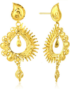 Senco Gold Uphaar Collection Yellow Gold 22kt Chandbali Earring