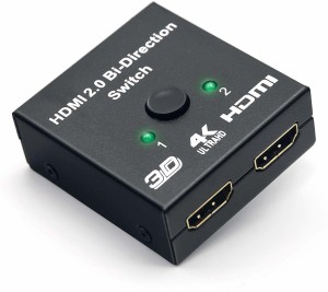 LipiWorld  TV-out Cable HDMI 2.0 Bi-Direction HDMI Manual Switch(Black, For TV)