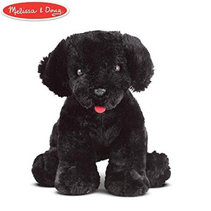 MELISSA DOUG Black Lab Puppy Dog Plush Stuffed Animal 11 cm
