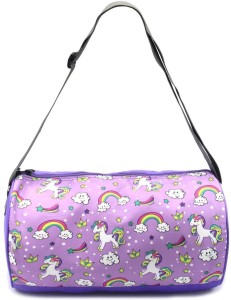 Unicorn Cartoon Sublimation Travel Duffle Bags For Women Hot Press