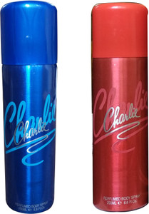 CHARLIE RED BLUE PACK OF 2 Perfume Body Spray For Men Women