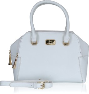 Buy Rosetta Women White Handbag White Online @ Best Price in India