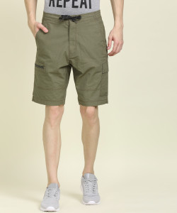 Denizen by Levi s Solid Men Green Cargo Shorts Buy Denizen by