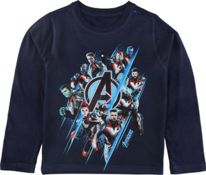 Flipkart Marvel Avengers Boys Printed Polycotton T Shirt Round Neck