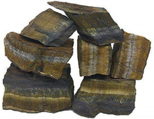 Plus Value Natural Tiger Eye Rough Rock Stone Chunks 950grams