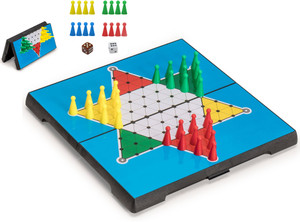 Miss Chief Magnetic Chinese Checkers Board Game with folding and storage for travel Strategy War Board Game Magnetic Chinese Checkers Board Game with folding and storage for travel