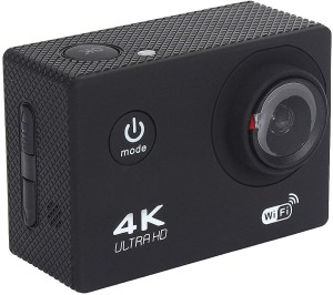 renmax sports action camera 4k ultra hd wifi sports action camera water resistant 64gb support sports and action camera(black, 16 mp)