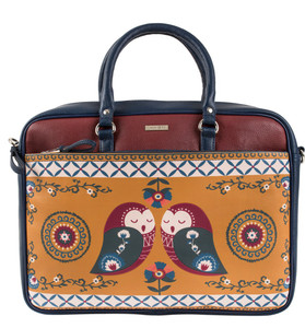 chumbak 15.6 inch inch Laptop Messenger Bag Navy Blue Price in