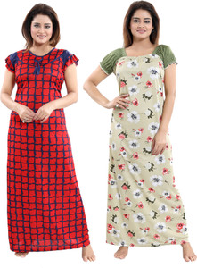 Shopping World Women Nighty Set Buy Shopping World Women Nighty